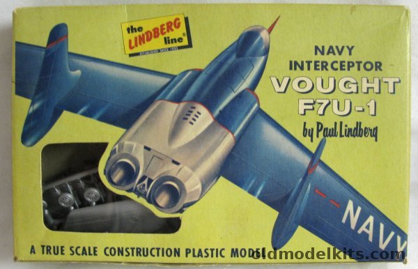 Lindberg 1/72 Vought F7U-1 Cutlass Cellovision Issue - (F7U1), 427-29 plastic model kit